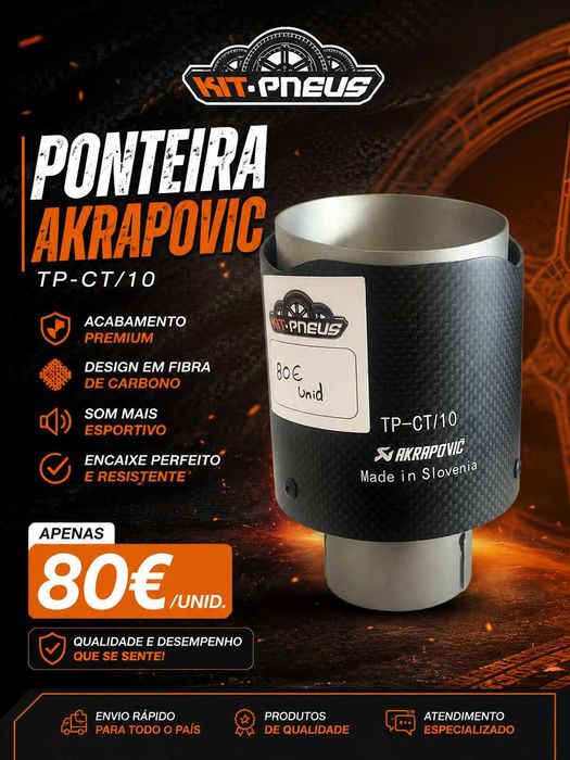 PONTEIRA AKRAPOVIČ CARBONO TP-CT/10