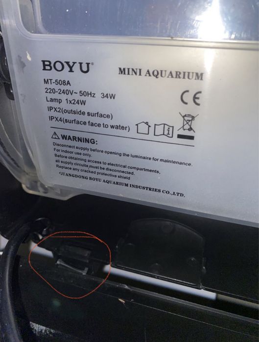 Aquario panoramico  80L