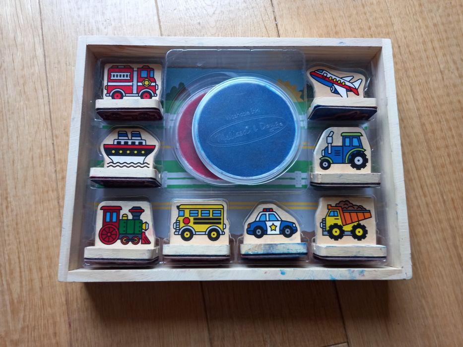 Zestaw stempli/ pieczątek - pojazdy,  Melissa and Doug