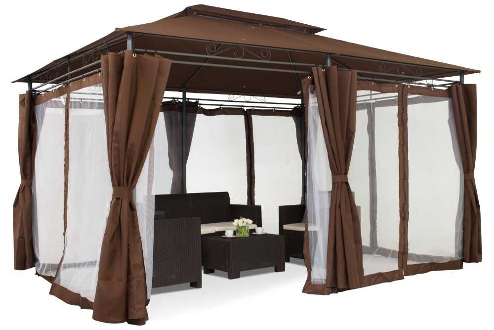Pawilon ogrodowy Ibiza 3x4m brązowy Garden Point