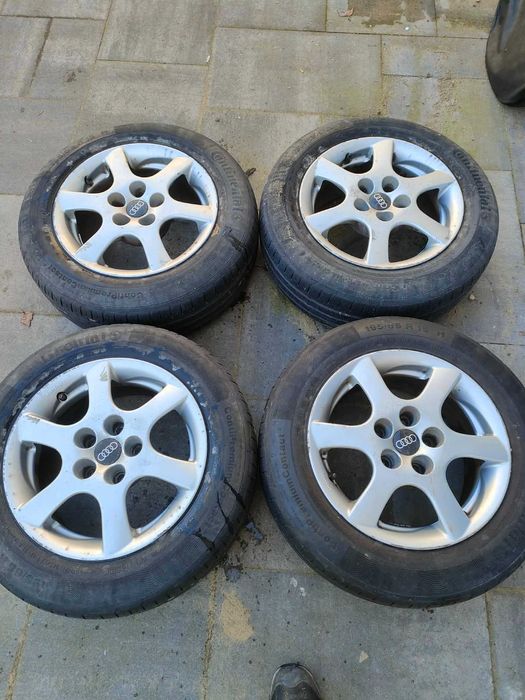 alufelgi 5x112  + opony 195/65 r 15 Continental