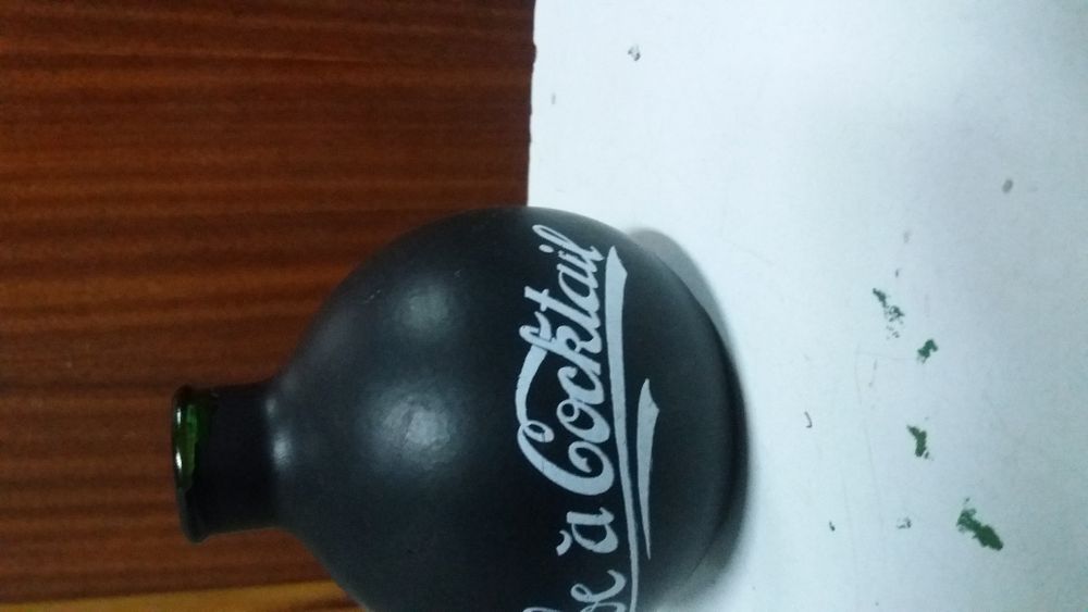 Garrafa coleção de vidro vintage rara.