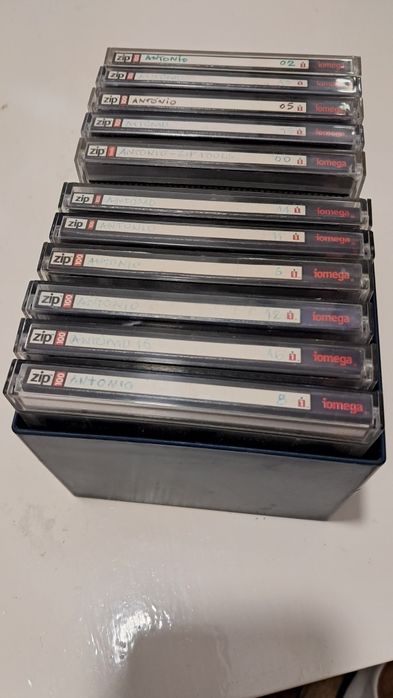 Disquete Iomega Zip 100Mb em caixa acrílica
