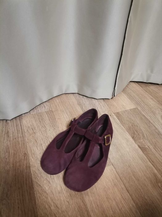 Балетки натуральна замша