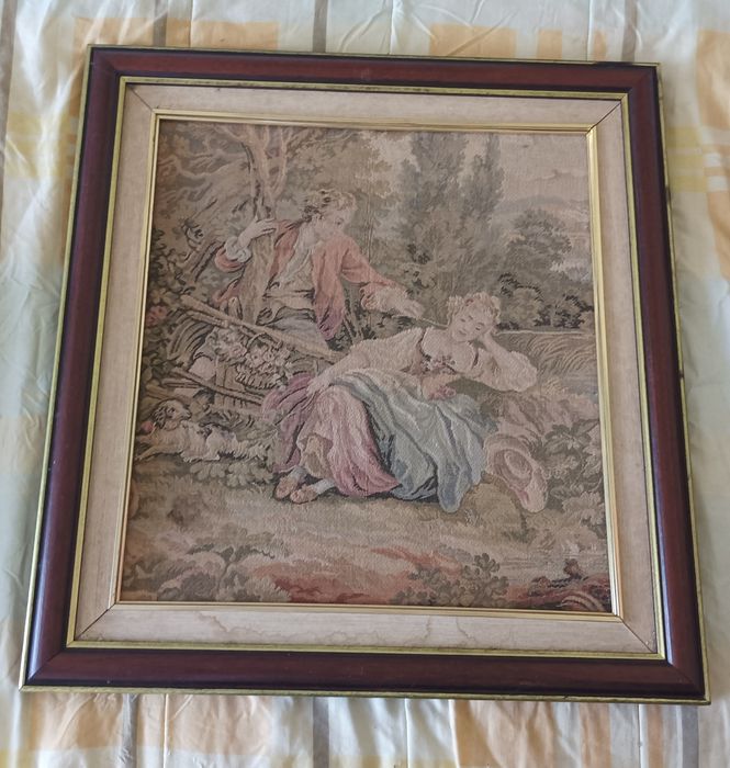 Duas tapeçarias vintage 48x48