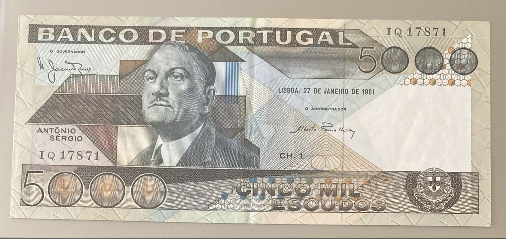 Nota 5000 Esc. Ch.1 “ CAPICUA” Antonio Sergio 27/01/1981
