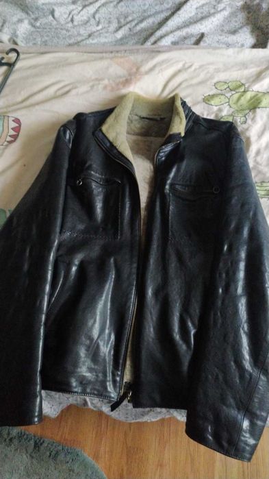 Maddox  leather fashion шкіряна куртка, кожний піджак с мехом
