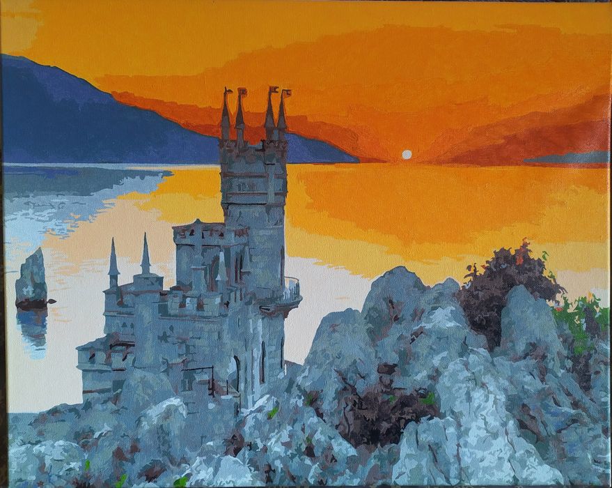 Картина по номерам 50*40см (ГОТОВА)