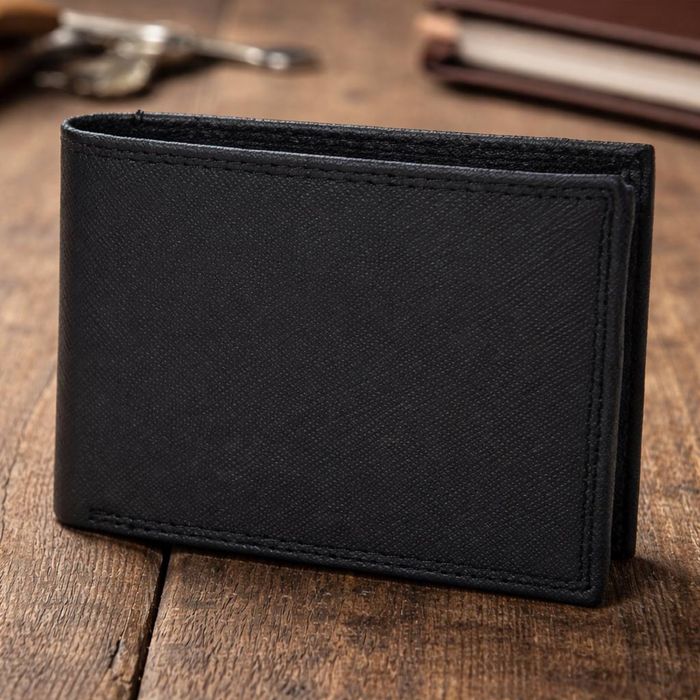 Portfel męski skórzany czarny