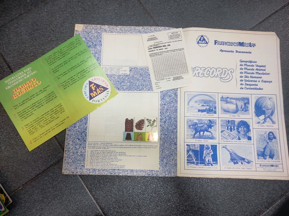 Caderneta de cromos Mundo Botânico