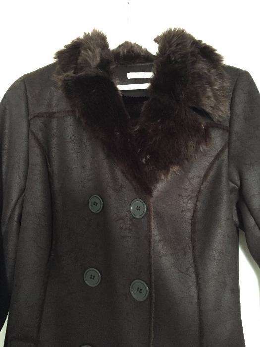 Long coat with fur