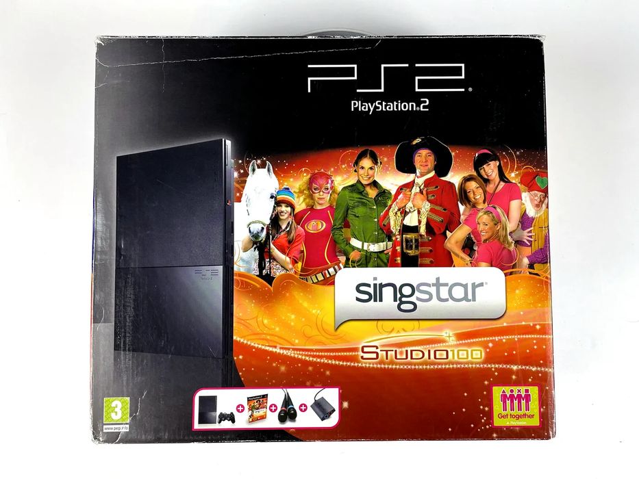 Konsola PlayStation 2 PS2 Slim Singstar Studio 100 Pack SCPH-90004