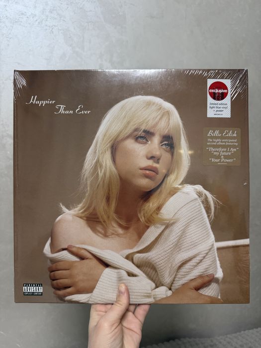 Новий вініл з постером Billie Eilish Happier than ever Біллі Айліш
