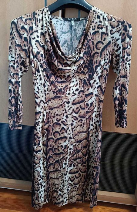 Тренд сезону! Стильне елегантне,віскозне плаття з принтом (леопард)S-L