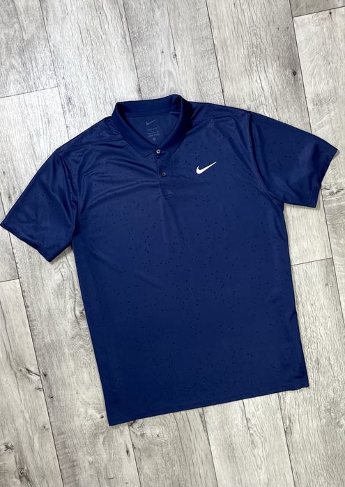 Nike dri-fit поло футболка XL размер спортивная синяя