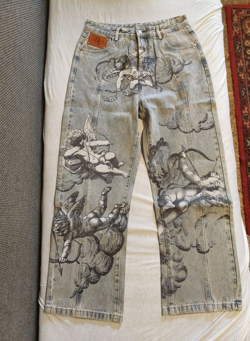В Україні! Джинси Y2K Angels jeans dvolenti | з ангелами