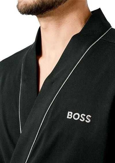HUGO BOSS luksusowy męski szlafrok BLACK Kimono