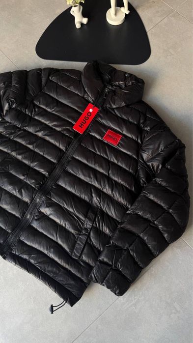 Куртка Hugo Boss чорна чоловіча куртка хюго босс чорна чоловіча