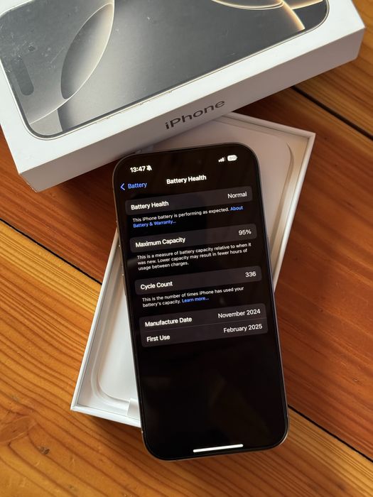 iPhone 16 Pro 256GB Natural Titanium ідеальний стан