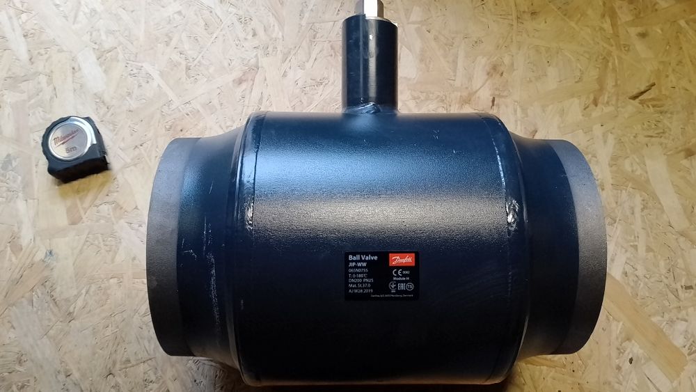 Zawór kulowy stalowy do wspawania Dn 200 JIP-WW Danfoss