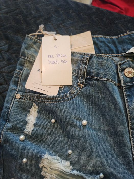 Rybaczki jeansowe S