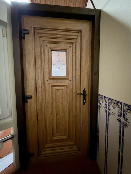 Porta entrada pvc Rehau