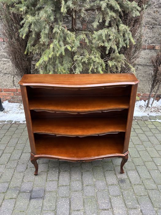 Stylowy Regal Ludwikwoski Intarsja Biblioteka Komoda Po Renowacji