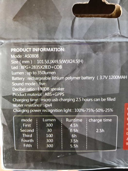 Bicycle Lamp - Farolim elétrico para bicicleta