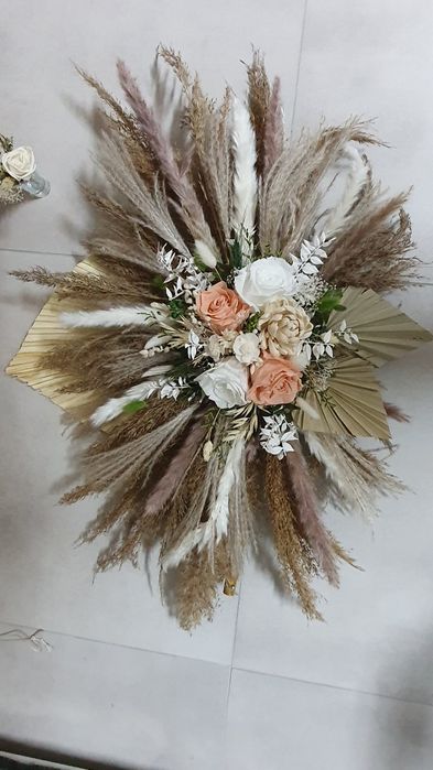 Bukiet ślubny zestaw boho