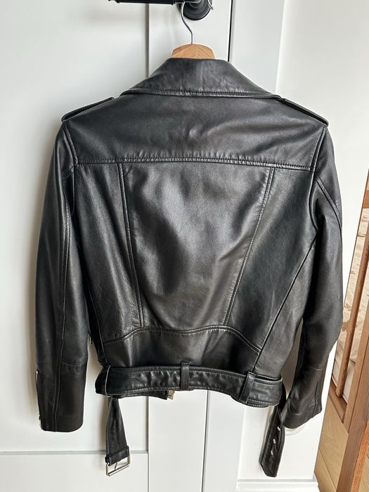 Skórzaba kurtka biker S Mango