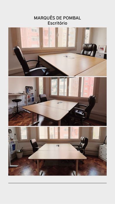 Desk on cowork / secretária em escritório partilhado