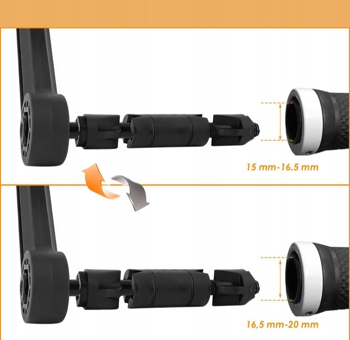 Rowerowe Lusterko lewe Uniwersalne 360°