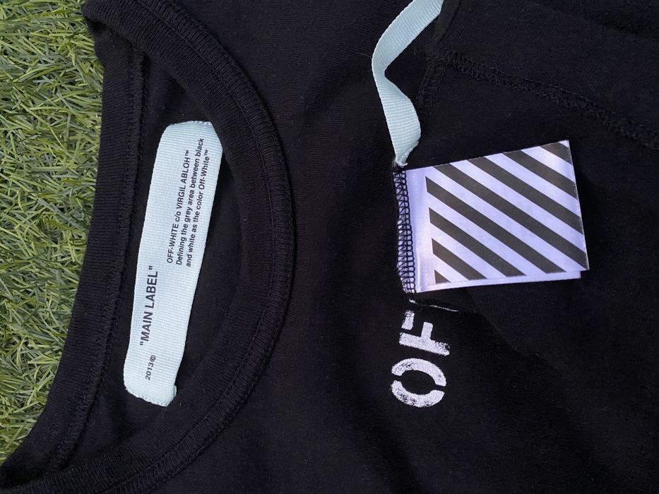 T shirt off white original preta