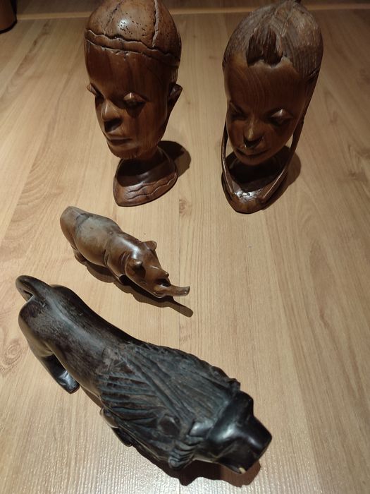 Rzeźby drewno egzotyczne z Afryki