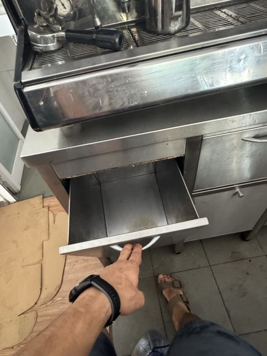 Mesa de inox profissional para restaurante/café