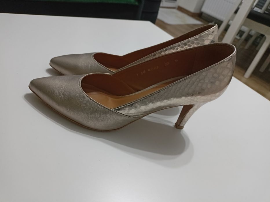 Skórzane buty ślubne/wesele Anis