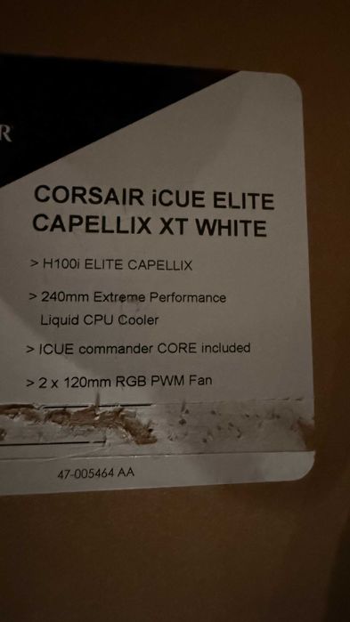 Watercooler Corsair iCUE H100i ELITE CAPELLIX XT NOVO64585939403265123