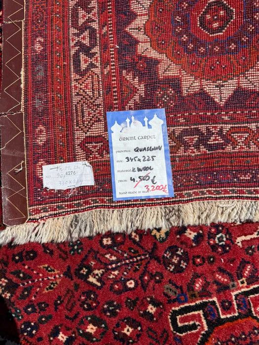 Dywan Perski Kaszmirowy Wełniany Iran Quasghai 345x225 galeria 19 tyś