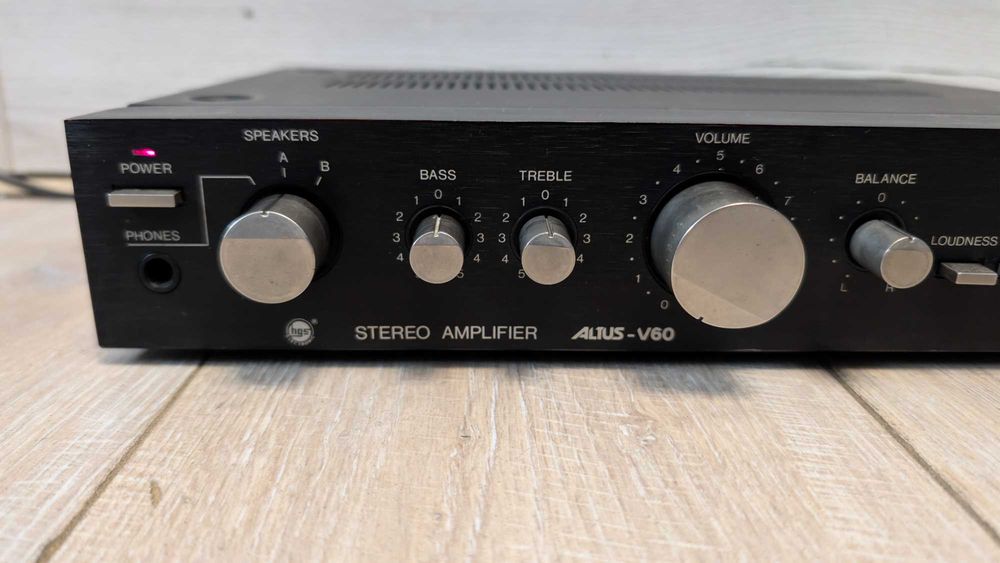 Wzmacniacz Unitra Altus V-60 ! Czarny PO SERWISIE ! 100% Sprawny ! BDB