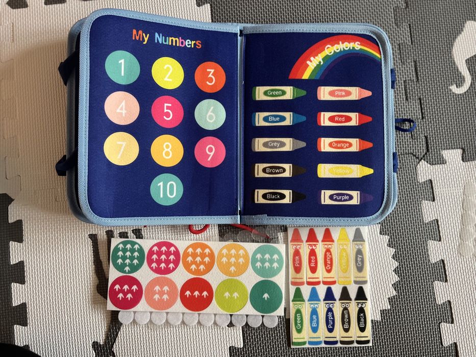 Książka montessori + manipulacyjna z filcu