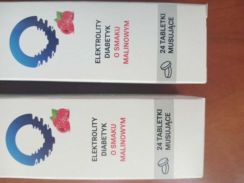 Elektrolity dla diabetyków o smaku malinowym HydroMe 24 tabl musujące