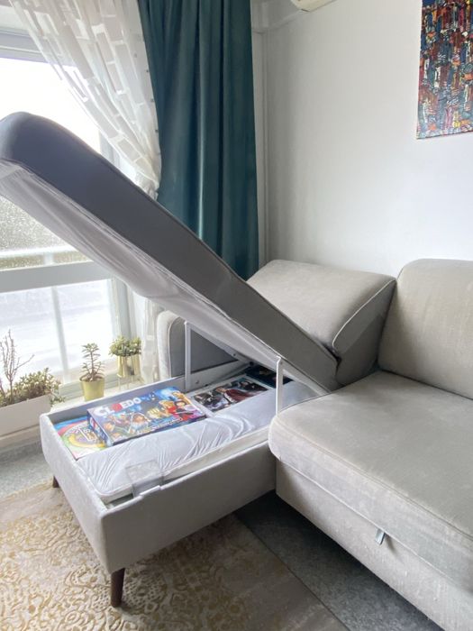 Sofa cama cinzento