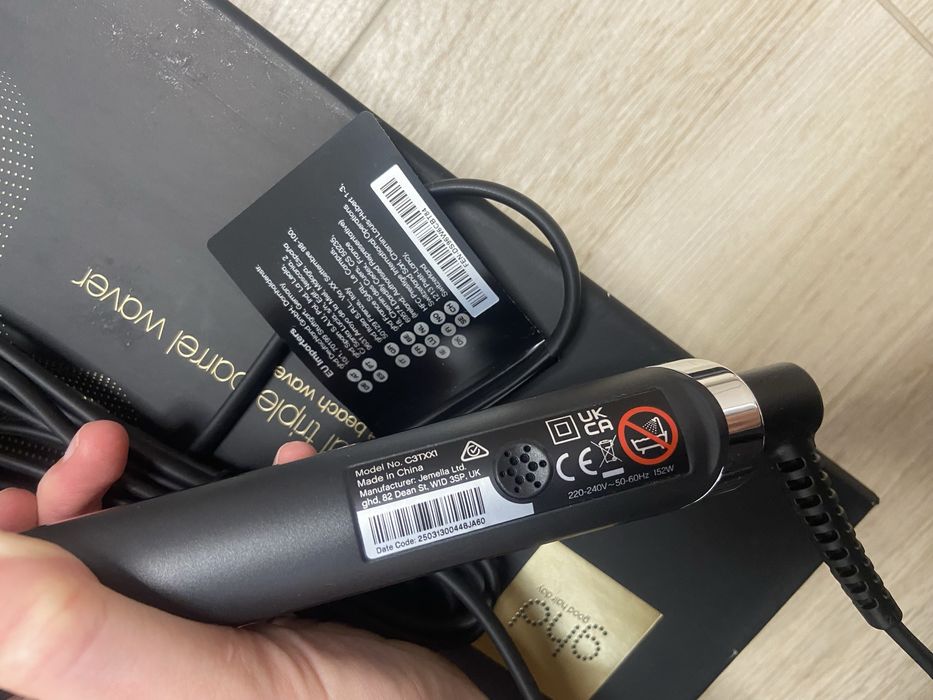 Потрійна професійна плойка triple barrel waver