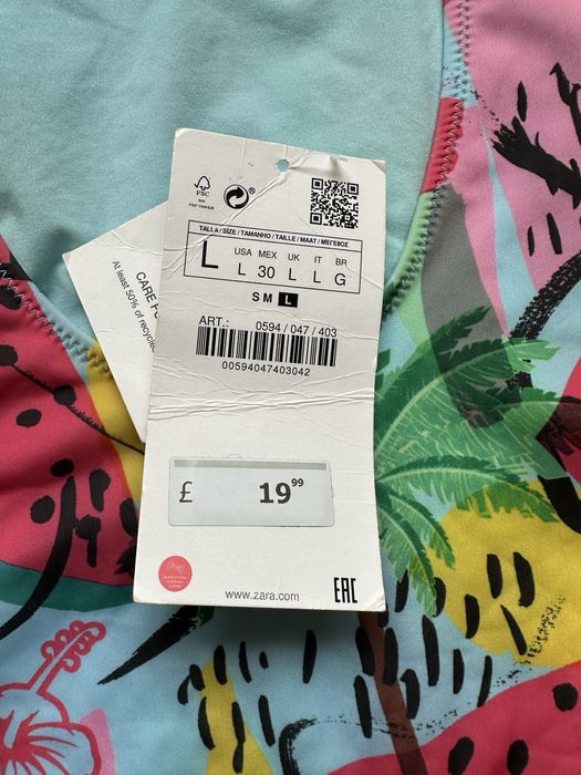 Купальник zara  l-xl