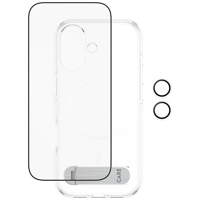 Zestaw ochronny care by panzerglass feature kick 3w1 etui+szkło+lens do iphone 17