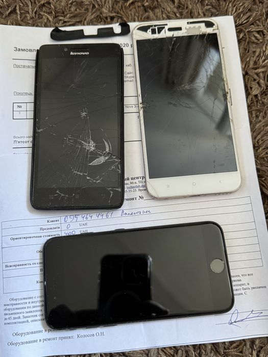 телефоны iPhone 7, lenovo, huawei