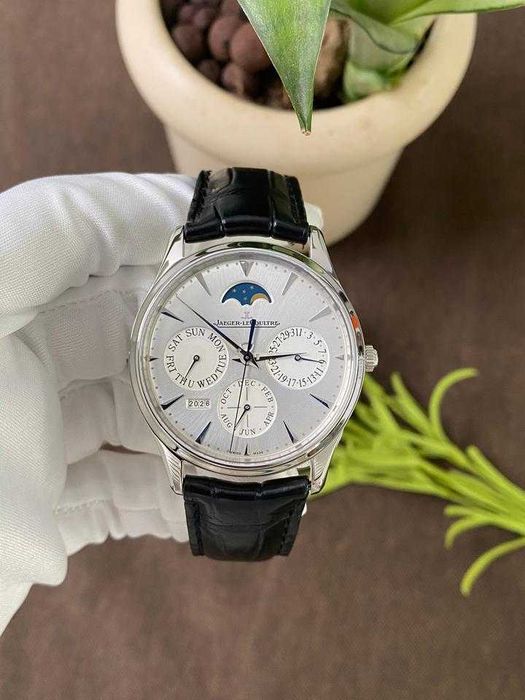 Jaeger-LeCoultre Master Ultra Thin kalendarz wieczny stal 39 mm