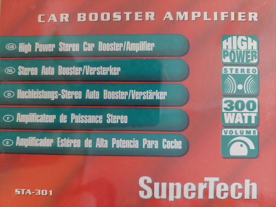Amplificador Auto SuperTech 300W - NOVO