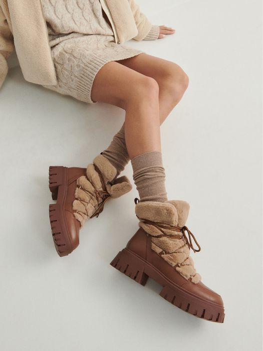 Ботинки женские кожа Reserved