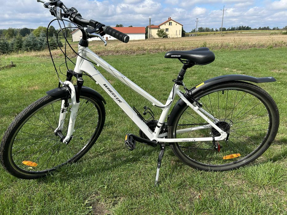 Rower miejski biały